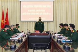 Trung tướng Dương Đình Thông làm việc với Ban Thường vụ Đảng ủy Quân sự tỉnh Bắc Kạn